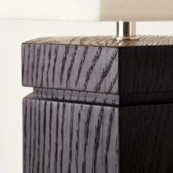 Maya Black Ebonized Oak Wood Floor Lamp -Cb2 Sales 2024 MayaBlackOakFloorLampAVSHS23