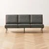 Meda Grey Wool Armless Sofa