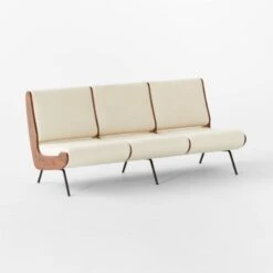 Meda Ivory Wool Armless Sofa 12 Meda Ivory Wool Armless Sofa -Cb2 Sales 2024 MedaIvoryWoolSofa3QSSF22