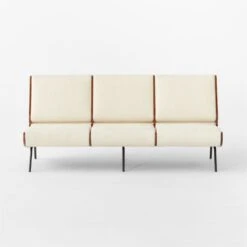 Meda Ivory Wool Armless Sofa 11 Meda Ivory Wool Armless Sofa -Cb2 Sales 2024 MedaIvoryWoolSofaSOSSF22