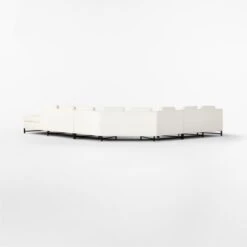 Metric Curved 3-Piece L-Shaped White Boucle Sectional Sofa With Right Arm -Cb2 Sales 2024 Metric3pcWhtBclRASectSf3QBSSF22