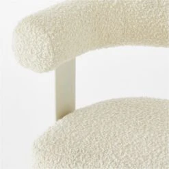 Mezza Ivory Boucle Office Chair -Cb2 Sales 2024 MezzaIvoryBclChairAVSSS23