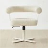 Mezza Ivory Boucle Office Chair