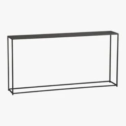 Mill Black Metal Console Table 56'' -Cb2 Sales 2024 MillConsoleTable3QS13