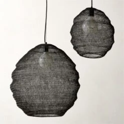 Mirage Chainmail Black Pendant Light 13" 11 Mirage Chainmail Black Pendant Light 13" -Cb2 Sales 2024 MirageChnmlBlkPndntsGrpFHF22