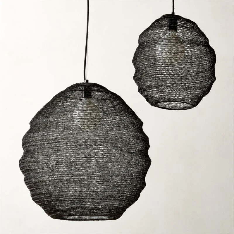 Mirage Chainmail Black Pendant Light 13" 5 Mirage Chainmail Black Pendant Light 13" - Image 5