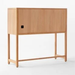 Monte Nido Oak Wood Secretary Desk -Cb2 Sales 2024 MonteNidoDesk3QBSSS22