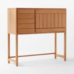 Monte Nido Oak Wood Secretary Desk -Cb2 Sales 2024 MonteNidoDesk3QSSS22