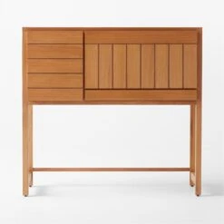 Monte Nido Oak Wood Secretary Desk -Cb2 Sales 2024 MonteNidoDeskSOSSS22