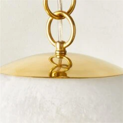 Moon Globe Pendant Light With Brass Chain 21" -Cb2 Sales 2024 MoonBrsPendantLight14inAVSHS23 1