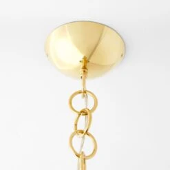 Moon Globe Pendant Light With Brass Chain 21" -Cb2 Sales 2024 MoonBrsPendantLight21inSSS23 1