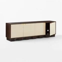 Moti Brown And White Mango Wood Media Console -Cb2 Sales 2024 MotiMediaCredenza3QAVSSS23