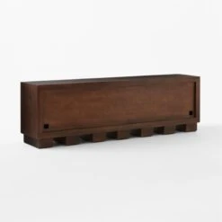 Moti Brown And White Mango Wood Media Console -Cb2 Sales 2024 MotiMediaCredenza3QBSSS23