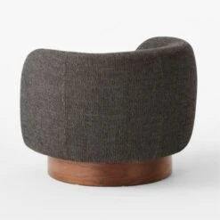 Muir Grey Woven Swivel Chair -Cb2 Sales 2024 MuirGreyWovenSwvlChair3QBSSS22
