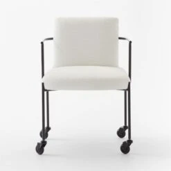 Neli White Boucle Office Chair -Cb2 Sales 2024 NeliWhtBclOfficeChairSOSSF22