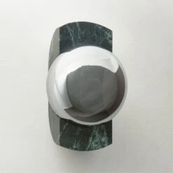 Neptune Green Marble Wall Sconce Light