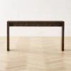 Niche Charcoal Brown Burl Wood Console Table 54"