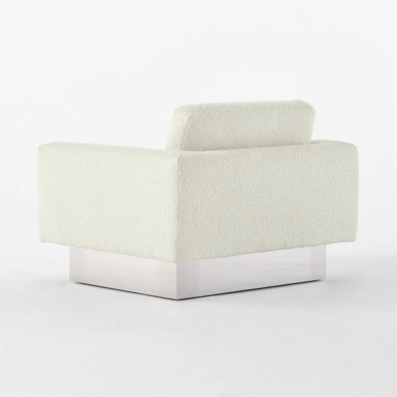 Noor Cream Boucle Lounge Chair 7 Noor Cream Boucle Lounge Chair - Image 7