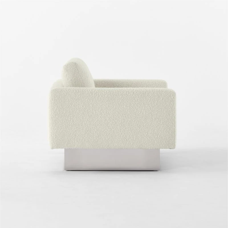 Noor Cream Boucle Lounge Chair 6 Noor Cream Boucle Lounge Chair - Image 6