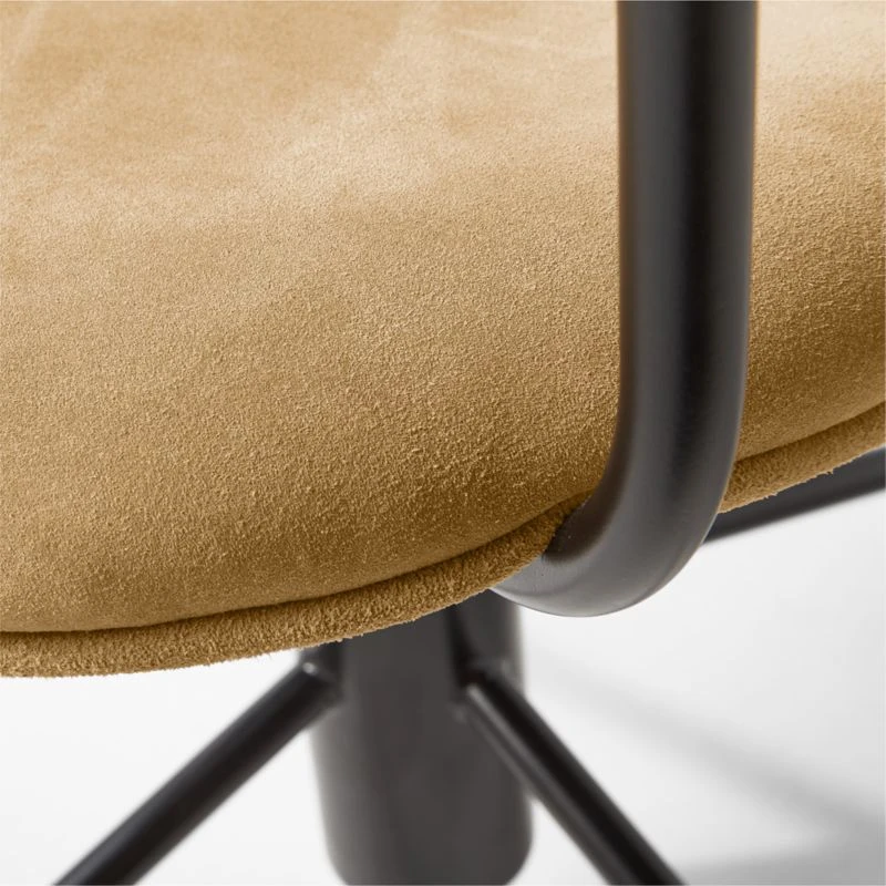 Nyle Suede Office Chair 7 Nyle Suede Office Chair - Image 7
