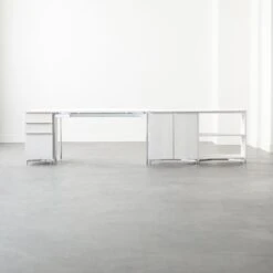 Oracle Modular White Wood Bookcase -Cb2 Sales 2024 OracleBleachedAshModGroup1FHF21