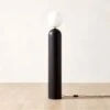 Ori Globe Floor Lamp With Black Wood Base