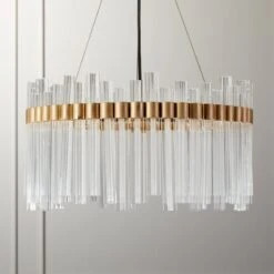 Orion Glass Crystal Chandelier