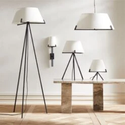 Ornado Large Black Table Lamp -Cb2 Sales 2024 OrnadoBlkLightingCollectionPCF21 1x1