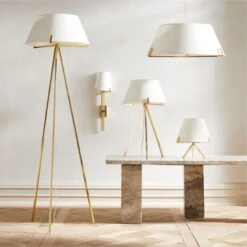 Ornado Polished Brass Floor Lamp 7 Ornado Polished Brass Floor Lamp -Cb2 Sales 2024 OrnadoBrsLightingCollectionPCF21 1x1