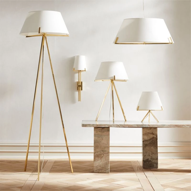 Ornado Polished Brass Floor Lamp 4 Ornado Polished Brass Floor Lamp - Image 4
