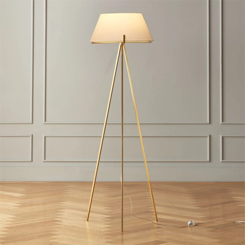Ornado Polished Brass Floor Lamp 2 Ornado Polished Brass Floor Lamp - Image 2