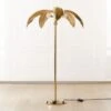 Palm Brass Finish Floor Lamp