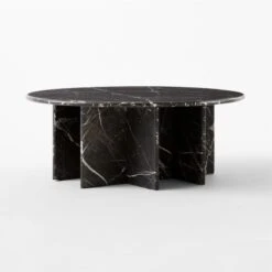 Pasar Round Black Marble Coffee Table -Cb2 Sales 2024 PasarBlkMblCoffeeTable3QSSS23