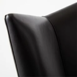 Bowtie Black Leather Office Chair Model 3002 -Cb2 Sales 2024 PaulMcCobbBwtBkLtOffcChrAVSSS23