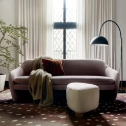 Bozzi Boucle Ottoman 8 Bozzi Boucle Ottoman -Cb2 Sales 2024 PaviaGreyLoveseatAG21 1x1 1