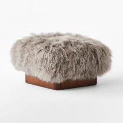 Pelosa Sheepskin Ottoman 8 Pelosa Sheepskin Ottoman -Cb2 Sales 2024 PelosaSheepskinOttoman3QSSF21