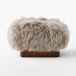 Pelosa Sheepskin Ottoman 7 Pelosa Sheepskin Ottoman -Cb2 Sales 2024 PelosaSheepskinOttomanSOSSF21