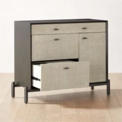 Perch Lacquered Linen File Cabinet 9 Perch Lacquered Linen File Cabinet -Cb2 Sales 2024 PerchFileCredenzaAVSHS23