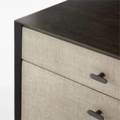 Perch Lacquered Linen File Cabinet 15 Perch Lacquered Linen File Cabinet -Cb2 Sales 2024 PerchFileCredenzaAVSSS23