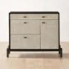 Perch Lacquered Linen File Cabinet