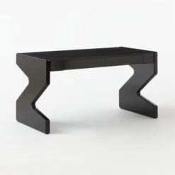 Perno 2-Drawer High-Gloss Black Oak Wood Desk 15 Perno 2-Drawer High-Gloss Black Oak Wood Desk -Cb2 Sales 2024 PernoDesk3QSSS23