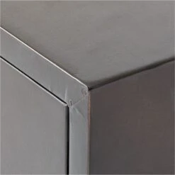 Petro Metal Clad Console Table 60" -Cb2 Sales 2024 Petro60inMtlConsoleTableAVSSF22