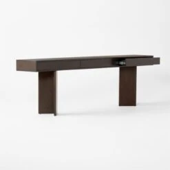 Petro Metal Clad Console Table 92'' -Cb2 Sales 2024 Petro92inMtlConsoleTable3QAVSSF22