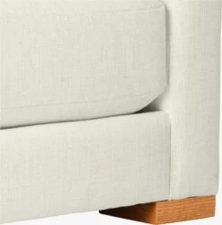 Piazza 4-Piece Modular White Linen Sectional With Ottoman 127'' -Cb2 Sales 2024 PiazzaSnowArmlessChairAVF19