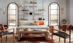 Piazza Apartment Sofa With White Oak Legs 9 Piazza Apartment Sofa With White Oak Legs -Cb2 Sales 2024 PiazzaSnowSofaSuedePinkJL19 1