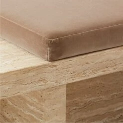Pierre Travertine Bench -Cb2 Sales 2024 PierreTrvrtnBenchAVSSF22