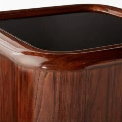 Plier High-Gloss Square Walnut Wood Side Table 7 Plier High-Gloss Square Walnut Wood Side Table -Cb2 Sales 2024 PlierSideTableAVSSS23