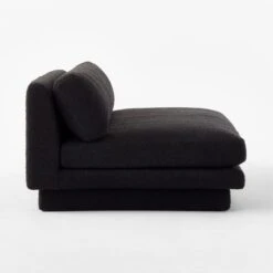 Plinth Armless Black Boucle Sofa -Cb2 Sales 2024 PlinthBlkBclArmlessSofaSDSSS23