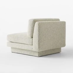 Plinth Peppered Grey Boucle Accent Chair -Cb2 Sales 2024 PlinthGryBclChair3QBSSS23