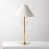Pogo Brass And Cane Table Lamp
